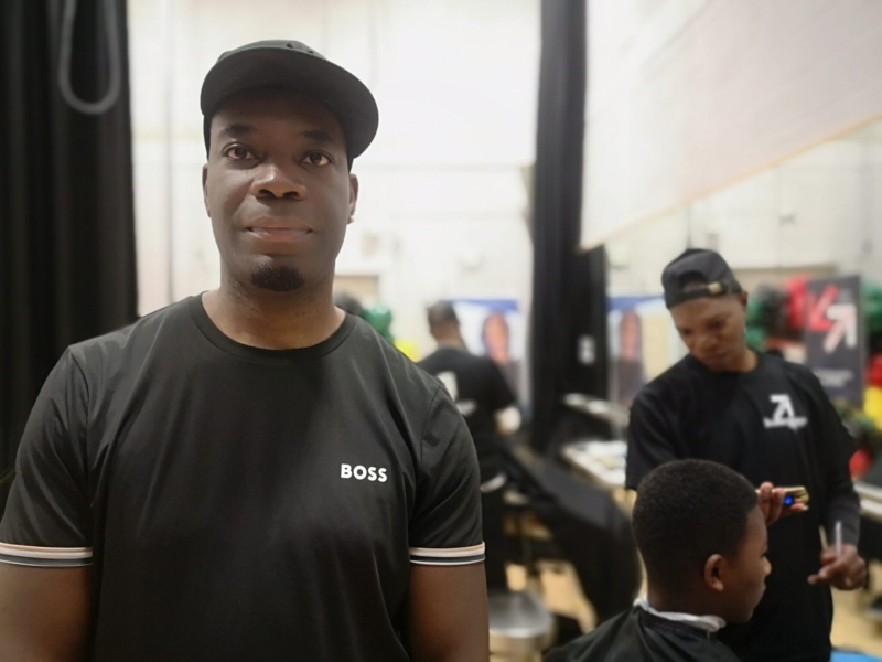 Pop-up barbers encourages young men to talk about mental health